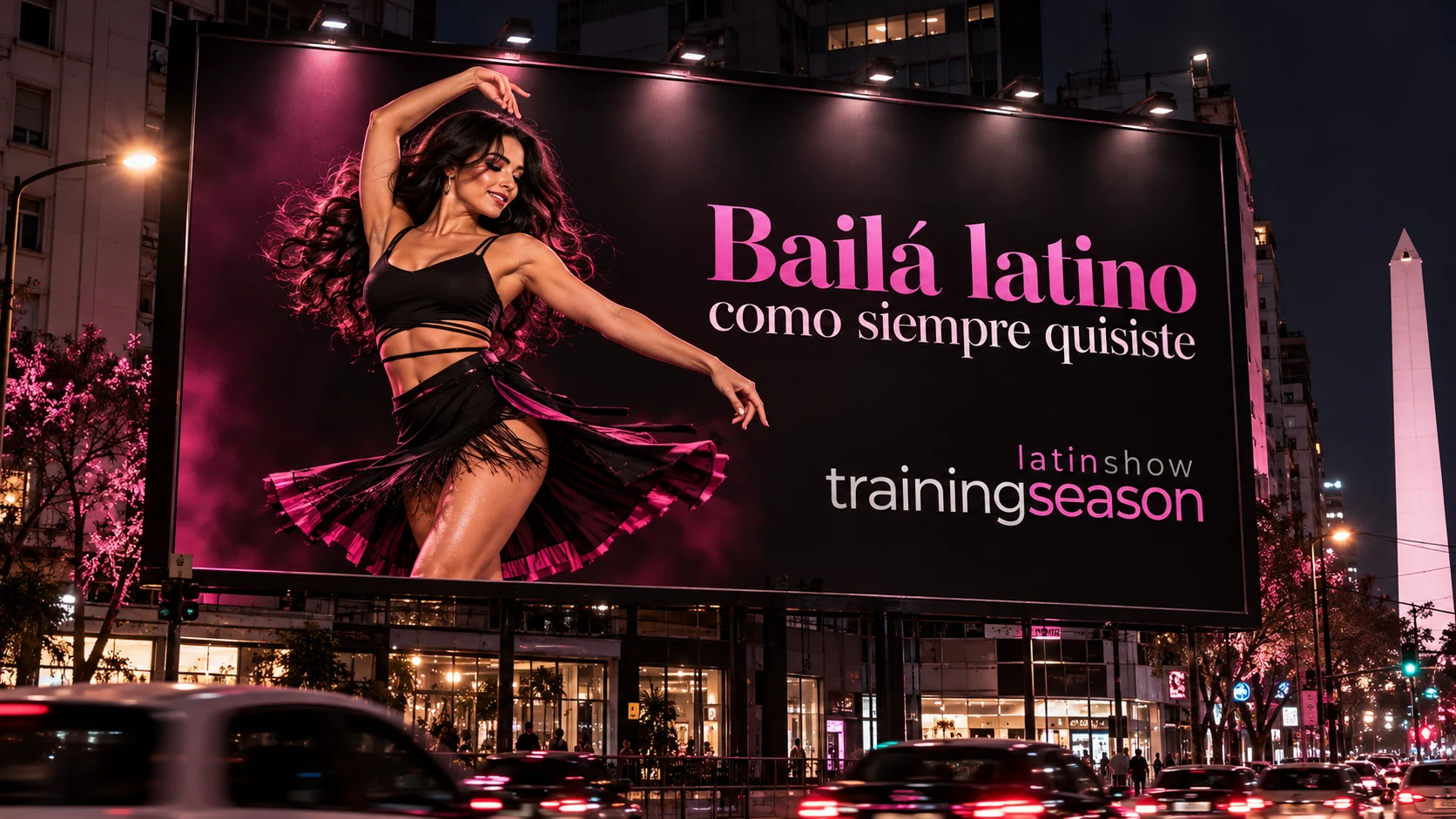 Billboard urbano con logo y tagline